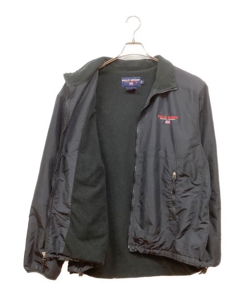 POLO SPORT（ポロスポーツ）POLO SPORT (ポロスポーツ) 裏フリースナイロンジャケット ブラック サイズ:XXLの古着・服飾アイテム