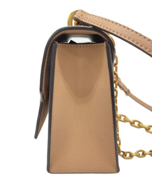 CHARLES & KEITH（チャールズアンドキース）CHARLES & KEITH (チャールズ＆キース) フロントフラップ チェーンハンドルクロスボディバッグ ベージュの古着・服飾アイテム