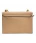 CHARLES & KEITH (チャールズ＆キース) フロントフラップ チェーンハンドルクロスボディバッグ ベージュ：6000円