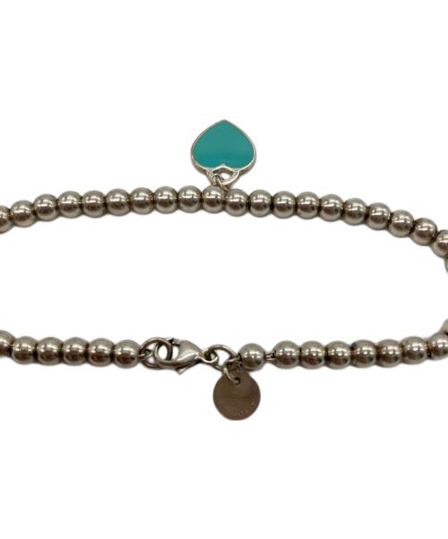 TIFFANY & Co.（ティファニー アンド コー）TIFFANY & Co. (ティファニー アンド コー) ブルー ハート タグ ビーズ ブレスレット シルバーの古着・服飾アイテム