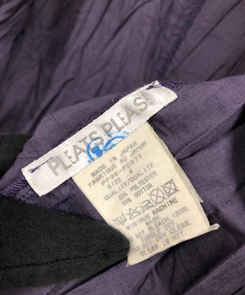 PLEATS PLEASE（プリーツプリーズ）PLEATS PLEASE (プリーツプリーズ) シワ加工ジャケット パープル サイズ:4の古着・服飾アイテム