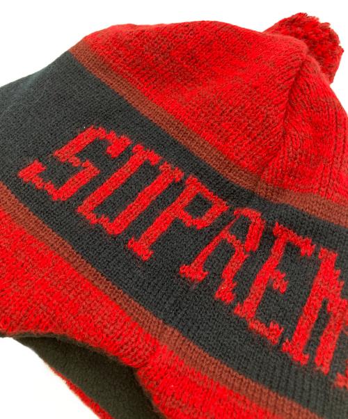 SUPREME（シュプリーム）Supreme (シュプリーム) イヤーフラップビーニー レッドの古着・服飾アイテム