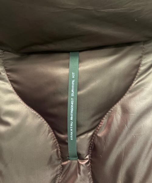 KRAKATAU（クラカタウ）KRAKATAU (クラカタウ) キルティングロングダウンコート ボルドー サイズ:Lの古着・服飾アイテム