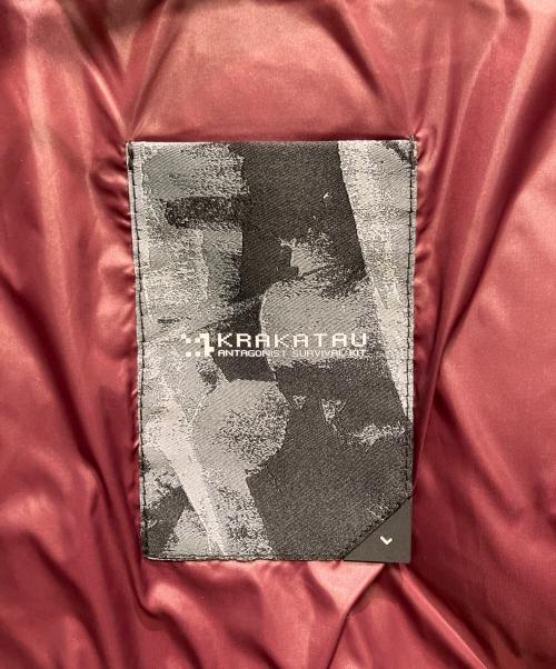 KRAKATAU（クラカタウ）KRAKATAU (クラカタウ) キルティングロングダウンコート ボルドー サイズ:Lの古着・服飾アイテム