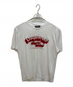 DSQUARED2ディースクエアード）の古着「ロゴ Tシャツ 半袖」｜ホワイト