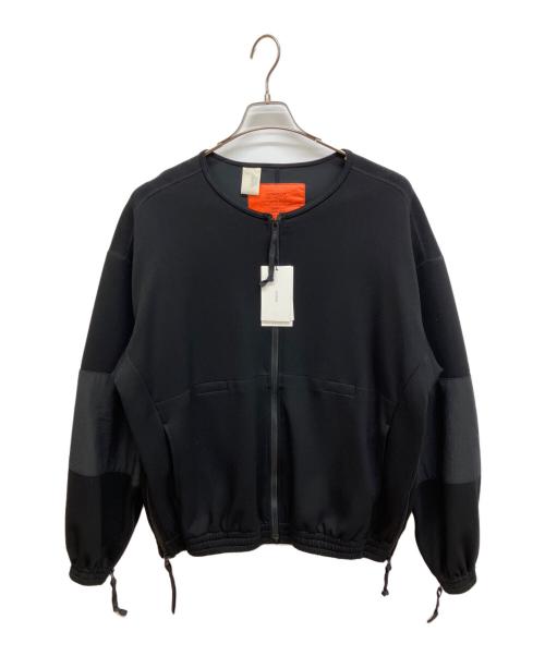 N.HOOLYWOOD（エヌ ハリウッド）N.HOOLYWOOD (エヌ ハリウッド) BLOUSON　ノーカラージャケット　ブルゾン ブラック サイズ:36の古着・服飾アイテム