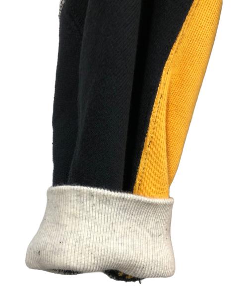 Champion（チャンピオン）Champion (チャンピオン) N.HOOLYWOOD (エヌ ハリウッド) CREWNECK SWEATSHIRT ブラック×イエロー サイズ:Sの古着・服飾アイテム