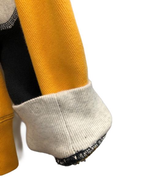 Champion（チャンピオン）Champion (チャンピオン) N.HOOLYWOOD (エヌ ハリウッド) CREWNECK SWEATSHIRT ブラック×イエロー サイズ:Sの古着・服飾アイテム