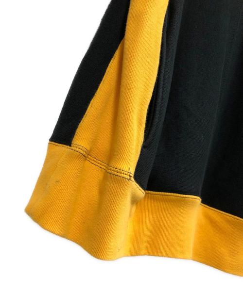 Champion（チャンピオン）Champion (チャンピオン) N.HOOLYWOOD (エヌ ハリウッド) CREWNECK SWEATSHIRT ブラック×イエロー サイズ:Sの古着・服飾アイテム