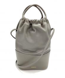 ORSETTO（オルセット）の古着「ギャザーショルダーバッグ　」｜グレー