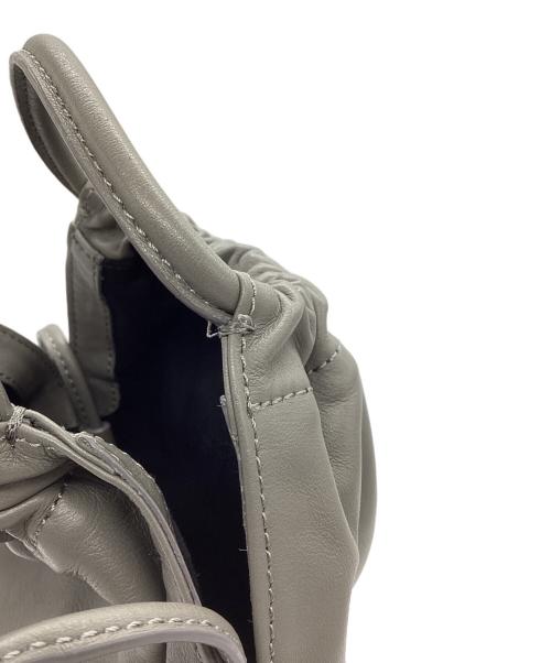 ORSETTO（オルセット）ORSETTO (オルセット) ギャザーショルダーバッグ　 グレーの古着・服飾アイテム