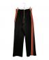 PHEENY（フィーニー）の古着「Tricotine side stripe high waist slacks」｜ブラック