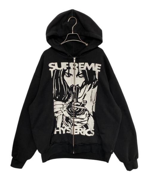 Hysteric Glamour（ヒステリックグラマー）Hysteric Glamour (ヒステリックグラマー) SUPREME (シュプリーム) Thermaｌ Lined Zip Up Hooded Sweatshirt ブラック サイズ:XLの古着・服飾アイテム