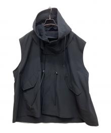 1er Arrondissement×VACHEMENT（プルミエ アロンディスモン×ヴァシュモン）の古着「シェルタフタモッズベスト」｜ブラック