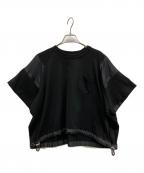 sacaiサカイ）の古着「ドローコードTシャツ」｜ブラック