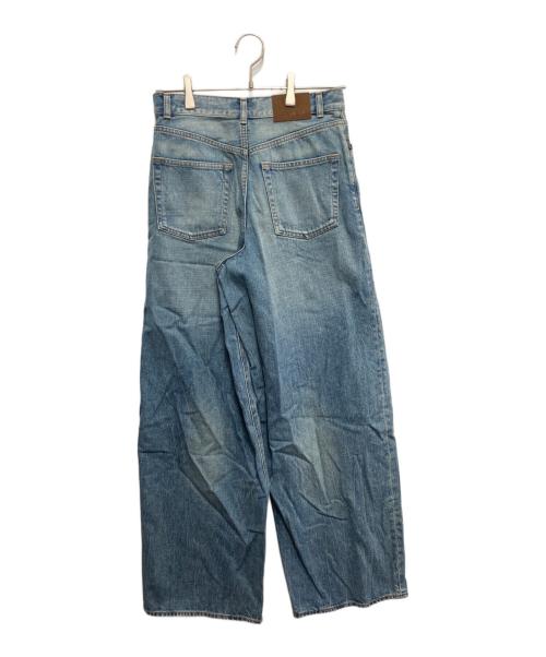 YAYA（ヤヤ）YAYA (ヤヤ) ワイドデニムパンツ ブルー サイズ:24の古着・服飾アイテム
