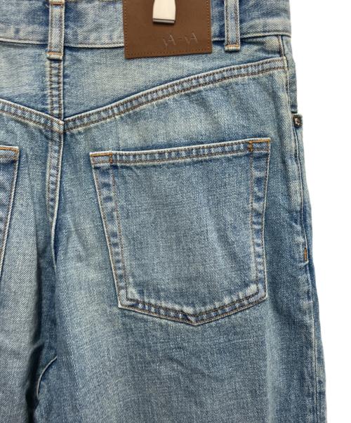 YAYA（ヤヤ）YAYA (ヤヤ) ワイドデニムパンツ ブルー サイズ:24の古着・服飾アイテム