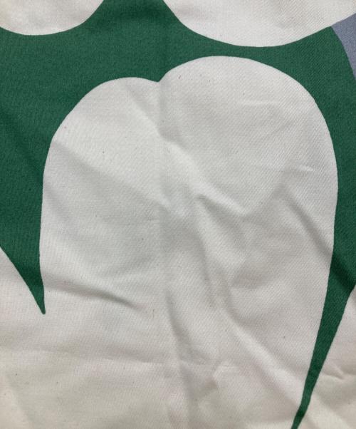 marimekko（マリメッコ）marimekko (マリメッコ) トートバッグ　ハンドバッグ　総柄バッグ グリーンの古着・服飾アイテム