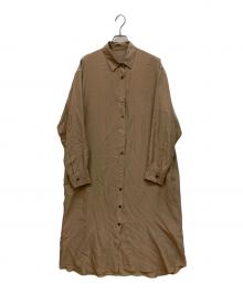 L'appartement（アパルトモン）の古着「Silk Shirt Dress シャツ ワンピース」｜ブラウン