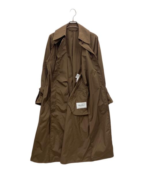 MaxMara（マックスマーラ）MaxMara (マックスマーラ) タフタトレンチコート ブラウン サイズ:34の古着・服飾アイテム