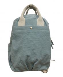 香久山鞄（カグヤマカバン）の古着「帆布ふっくりフタミミリュック」｜ブルー