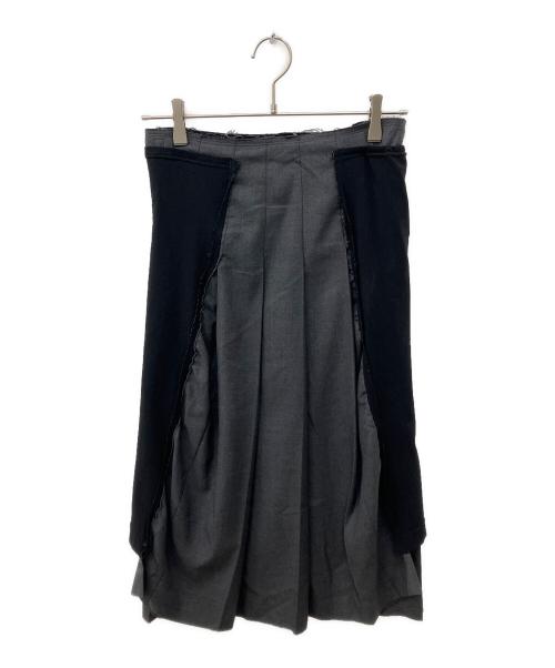COMME des GARCONS（コムデギャルソン）COMME des GARCONS (コムデギャルソン) 切替ロングスカート ブラック×グレー サイズ:Sの古着・服飾アイテム