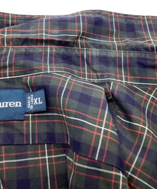 RALPH LAUREN（ラルフローレン）RALPH LAUREN (ラルフローレン) チェックBDシャツ グリーン サイズ:XLの古着・服飾アイテム