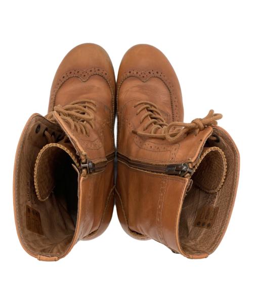 BIRKENSTOCK（ビルケンシュトック）BIRKENSTOCK (ビルケンシュトック) サイドジップブーツ ブラウン サイズ:24.5の古着・服飾アイテム