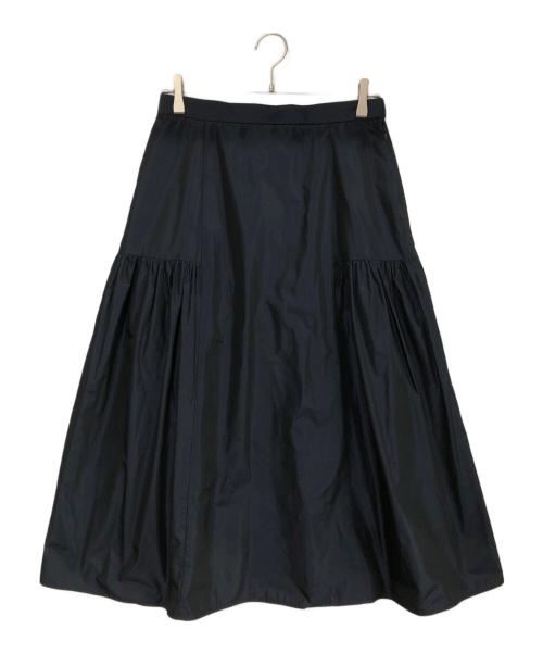 23区（ニジュウサンク）23区 (ニジュウサンク) ライトメモリータフタ スカート ネイビー サイズ:40の古着・服飾アイテム