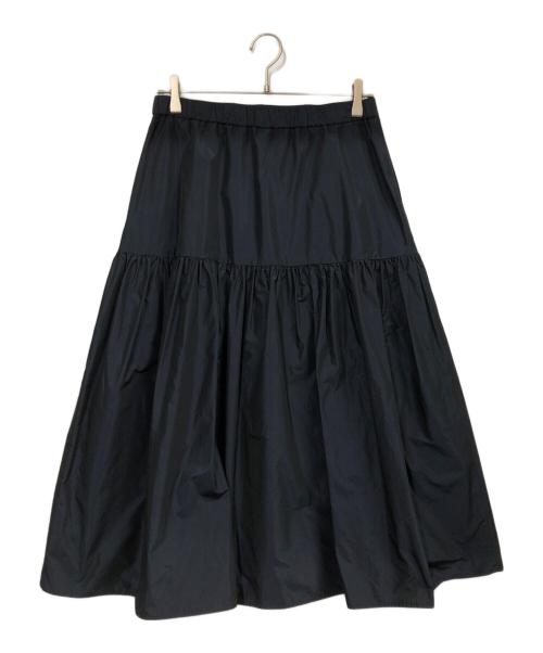 23区（ニジュウサンク）23区 (ニジュウサンク) ライトメモリータフタ スカート ネイビー サイズ:40の古着・服飾アイテム