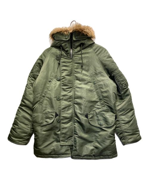 ALPHA（アルファ）ALPHA (アルファ) N-3Bタイプコート オリーブ サイズ:Mの古着・服飾アイテム