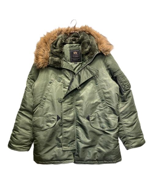 ALPHA（アルファ）ALPHA (アルファ) N-3Bタイプコート オリーブ サイズ:Mの古着・服飾アイテム