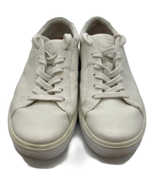 ECCO（エコー）ECCO (エコー) soft 60 レザースニーカー アイボリー サイズ:24cmの古着・服飾アイテム