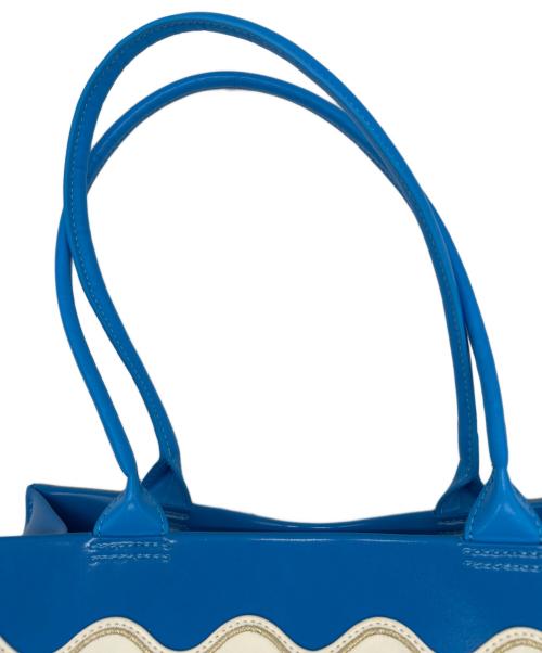 RURU MARY'S（ルルメリー）RURU MARY'S (ルルメリー) BEAMS COUTURE (ビームス クチュール) ルルメリーのお花のティグレのバッグ ブルーの古着・服飾アイテム