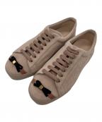 STUART WEITZMANスチュアートワイツマン）の古着「ローカットスニーカー」｜ピンク