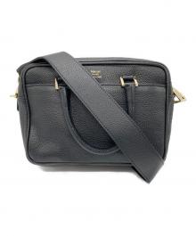 Manuel MILANO×IENA（マニュエルミラノ×イエナ）の古着「別注 レザーバッグ MIDI」｜ブラック