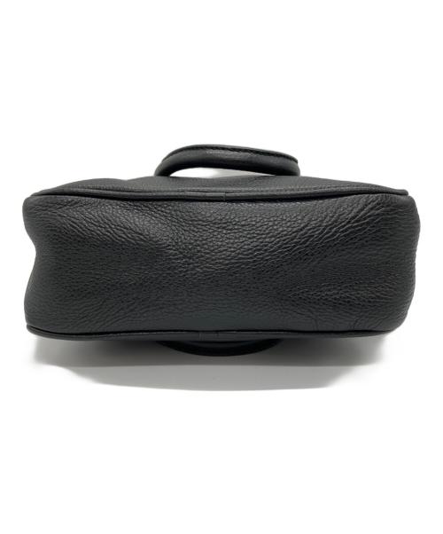 Manuel MILANO（マニュエルミラノ）Manuel MILANO (マニュエルミラノ) IENA (イエナ) 別注 レザーバッグ MIDI ブラックの古着・服飾アイテム