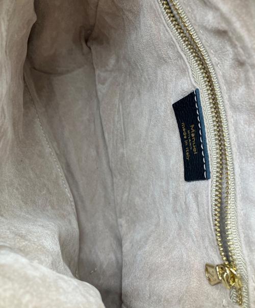 Manuel MILANO（マニュエルミラノ）Manuel MILANO (マニュエルミラノ) IENA (イエナ) 別注 レザーバッグ MIDI ブラックの古着・服飾アイテム