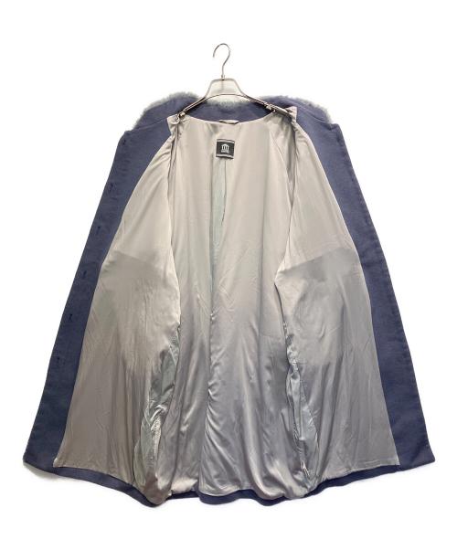 PAMEO POSE（パメオポーズ）PAMEO POSE (パメオポーズ) Mandarin Cocoon Coat ブルー サイズ:FREEの古着・服飾アイテム