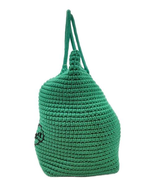 LUDLOW（ラドロー）LUDLOW (ラドロー) プードル刺繍バッグ グリーンの古着・服飾アイテム