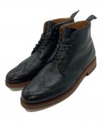 GRENSONグレンソン）の古着「カントリーブーツ　レザーブーツ」｜ブラック