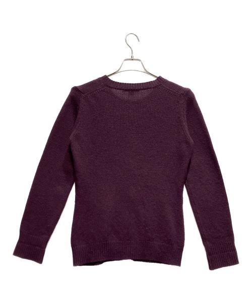 LOUIS VUITTON（ルイ ヴィトン）LOUIS VUITTON (ルイ ヴィトン) ウールカーディガン パープル サイズ:Mの古着・服飾アイテム