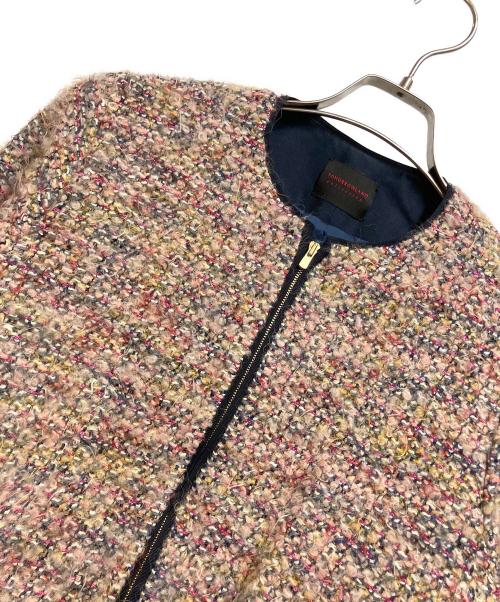 TOMORROW LAND（トゥモローランド）TOMORROW LAND (トゥモローランド) ルミエールファンシーツイード ジップアップブルゾン マルチカラー サイズ:36の古着・服飾アイテム