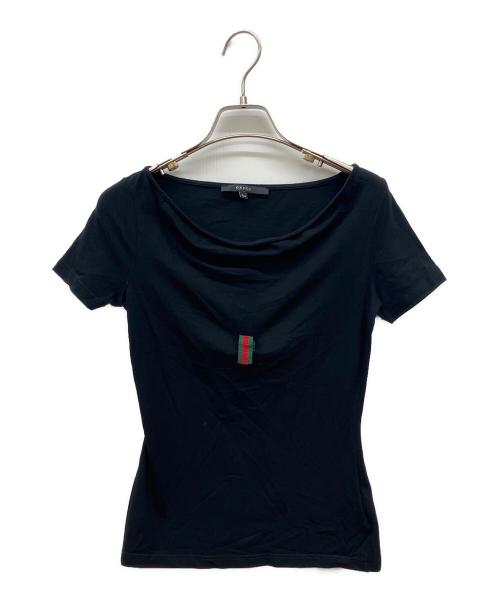 GUCCI（グッチ）GUCCI (グッチ) 半袖カットソー ブラック サイズ:ＸＳの古着・服飾アイテム