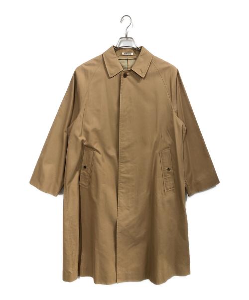 AURALEE（オーラリー）AURALEE (オーラリー) COTTON SILK GABARDINE LONG SOUTIEN COLLAR COAT ベージュ サイズ:3の古着・服飾アイテム