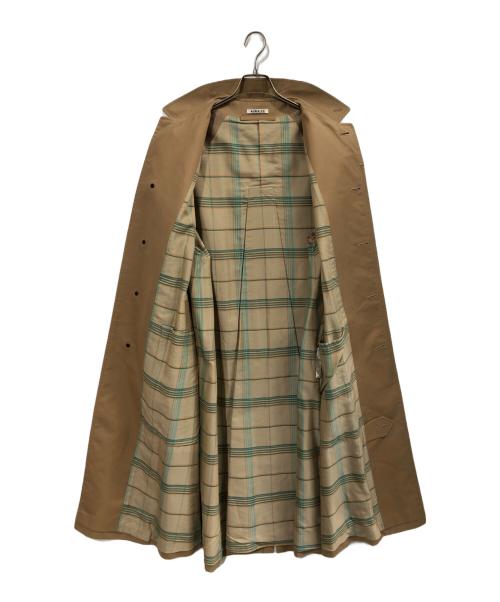 AURALEE（オーラリー）AURALEE (オーラリー) COTTON SILK GABARDINE LONG SOUTIEN COLLAR COAT ベージュ サイズ:3の古着・服飾アイテム