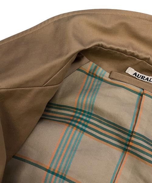 AURALEE（オーラリー）AURALEE (オーラリー) COTTON SILK GABARDINE LONG SOUTIEN COLLAR COAT ベージュ サイズ:3の古着・服飾アイテム