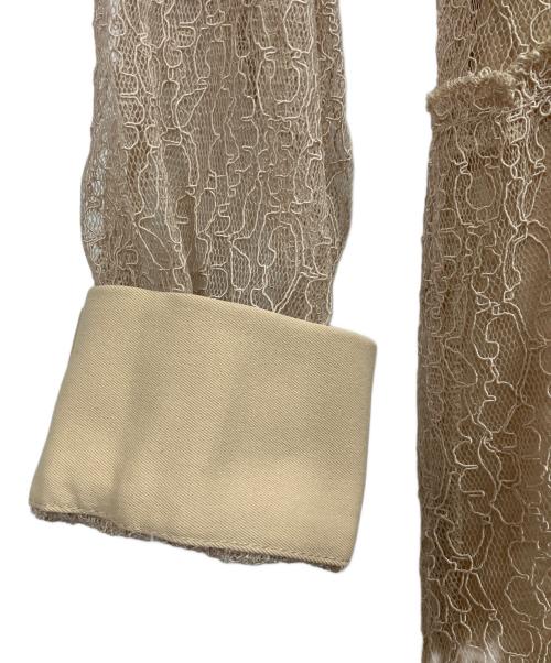 Ameri（アメリ）Ameri (アメリ) SHIRRING SHEER DRESS ベージュ サイズ:FREEの古着・服飾アイテム