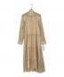 Ameri（アメリ）の古着「SHIRRING SHEER DRESS」｜ベージュ