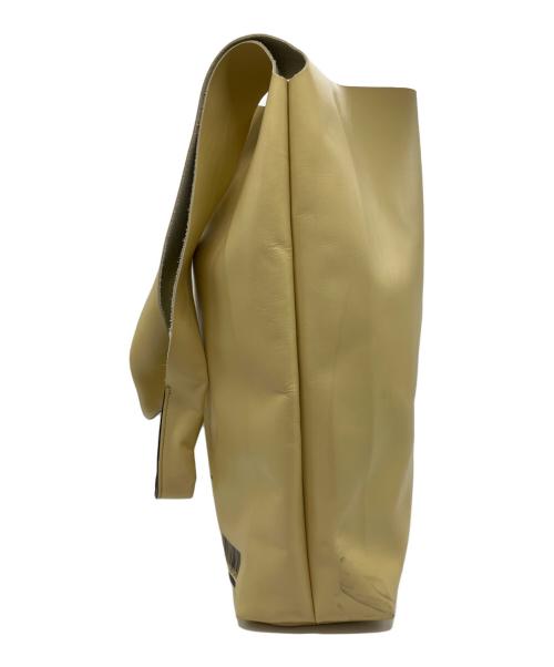 DOMESTIQUE（ドメスティック）DOMESTIQUE (ドメスティック) LARGE TOTE BAG イエローの古着・服飾アイテム